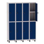 Roupeiro de Aço 4 Vão 8 Portas Prateleira Pandin Martex Office