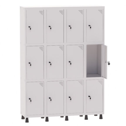 Roupeiro de Aço 4 Vãos 12 Portas Pandin Martex Office