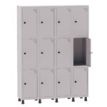 Roupeiro de Aço 4 Vãos 12 Portas Pandin Martex Office