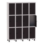 Roupeiro de Aço 4 Vãos 12 Portas Pandin Martex Office