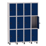 Roupeiro de Aço 4 Vãos 12 Portas Pandin Martex Office