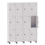Roupeiro de Aço 4 Vãos 12 Portas Pandin Martex Office