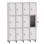 Roupeiro de Aço 4 Vãos 12 Portas Pandin Martex Office
