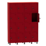 Roupeiro de Aço 4 Vãos 16 Portas Pandin Martex Office