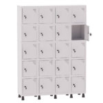 Roupeiro de Aço 4 Vãos 20 Portas Pandin Martex Office