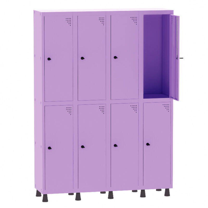 Roupeiro de Aço 4 Vãos 8 Portas Pandin Martex Office