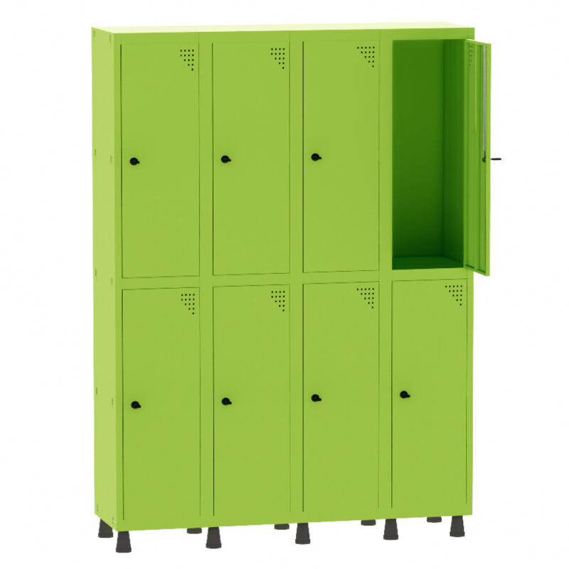 Roupeiro de Aço 4 Vãos 8 Portas Pandin Martex Office
