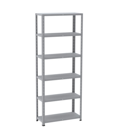 Estante de Aço com 6 Prateleiras Linha Light 2,0 M Cinza