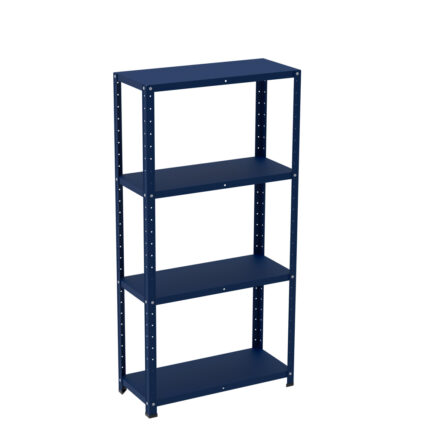 Estante de Aço com 4 Prateleiras Linha Light 1,40 M Azul Del Rey