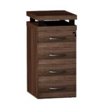 Gaveteiro Alto Com 04 Gavetas PE40 Pandin Walnut