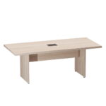 Mesa De Reunião Retangular Com Power Box PE40 Pandin 2,00 M Casablanca