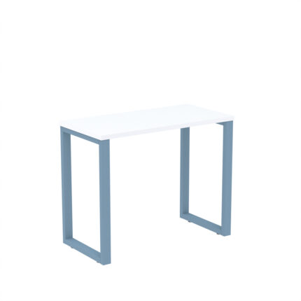 Mesa Home Office Tubular P25 Pandin 90 CM Branco e Azul Dali