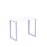 Mesa Home Office Tubular P25 Pandin 90 CM Branco e Lilas