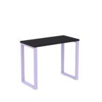 Mesa Home Office Tubular P25 Pandin 90 CM Preto e Lilas