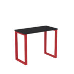 Mesa Home Office Tubular P25 Pandin 90 CM Preto e Vermelho