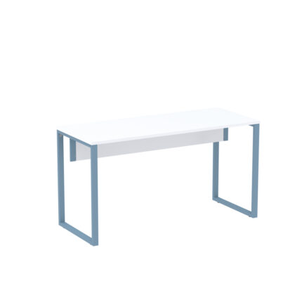 Mesa Auxiliar Tubular P25 Pandin 90 CM Branco e Azul Dali