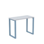 Mesa Home Office Tubular P25 Pandin 90 CM Cinza e Azul Dali
