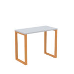 Mesa Home Office Tubular P25 Pandin 90 CM Cinza e Laranja
