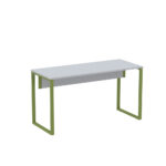 Mesa Secretária Tubular P25 Pandin 1,20 M Cinza e Verde