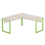 Estação de Trabalho Tubular P25 Pandin 1,35×1,35 M Casablanca e Verde