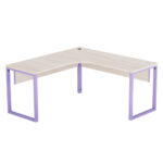 Estação de Trabalho Tubular P25 Pandin 1,25×1,25 M Casablanca e Lilas