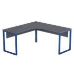 Estação de Trabalho Tubular P25 Pandin 1,25×1,25 M Grafito e Azul Del Rey