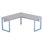 Estação de Trabalho Tubular P25 Pandin 1,55×1,55 M Cinza e Azul Dali