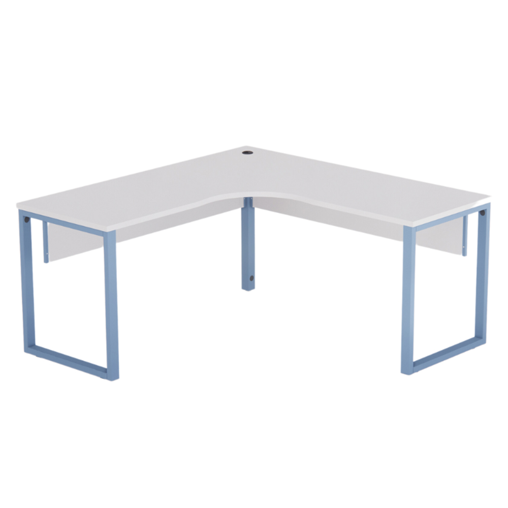 Design sem nome - 39 Estação de Trabalho Tubular P25 Pandin 1,55×1,55 M Branco e Azul Dali - Imagem 1