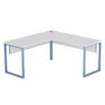 Estação de Trabalho Tubular P25 Pandin 1,25×1,25 M Branco e Azul Dali
