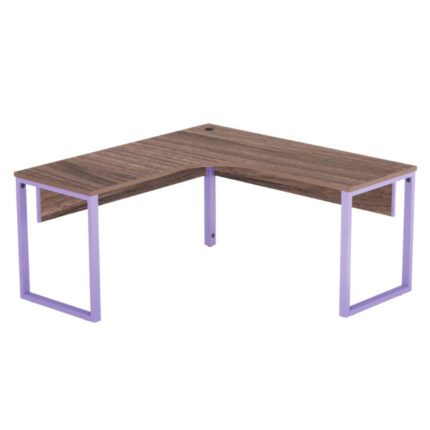 Estação de Trabalho Tubular P25 Pandin 1,55×1,55 M Walnut e Lilas