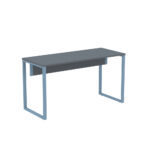 Mesa Diretora Tubular P25 Pandin 1,5×0,6 M Grafito e Azul Dali