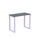 Mesa Home Office Tubular P25 Pandin 90 CM Grafito e Lilas
