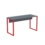 Mesa Diretora Tubular P25 Pandin 1,7 M Grafito e Vermelho