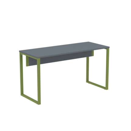 Mesa Diretora Tubular P25 Pandin 1,5×0,7 M Grafito e Verde