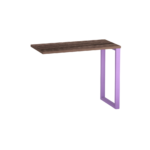 Mesa Complemento Tubular P25 Pandin 90 CM Walnut e Lilas