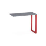 Mesa Complemento Tubular P25 Pandin 90 CM Grafito e Vermelho