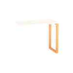 Mesa Complemento Tubular P25 Pandin 90 CM Casablanca e Laranja