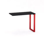 Mesa Complemento Tubular P25 Pandin 90 CM Preto e Vermelho