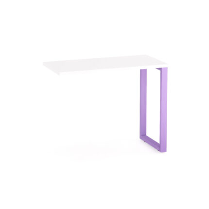 Mesa Complemento Tubular P25 Pandin 90 CM Branco e Lilas