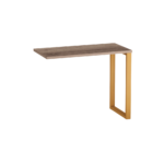Mesa Complemento Tubular P25 Pandin 90 CM Noce Naturale e Laranja