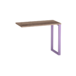 Mesa Complemento Tubular P25 Pandin 90 CM Noce Naturale e Lilas