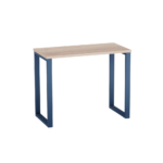 Mesa Home Office Tubular P25 Pandin 90 CM Noce Naturale e Azul Del Rey