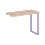 Mesa Complemento Tubolar PE 40 Pandin 90 Cm Noce Naturale e Lilas
