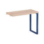 Mesa Complemento Tubolar PE 40 Pandin 90 Cm Noce Naturale e Azul Del Rey