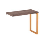 Mesa Complemento Tubolar PE 40 Pandin 90 Cm Walnut e Laranja