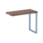 Mesa Complemento Tubolar PE 40 Pandin 90 Cm Walnut e Azul Dali
