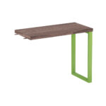 Mesa Complemento Tubolar PE 40 Pandin 90 Cm Walnut e Verde