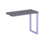 Mesa Complemento Tubolar PE 40 Pandin 90 Cm Grafito e Lilas