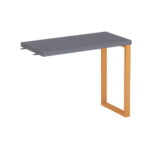 Mesa Complemento Tubolar PE 40 Pandin 90 Cm Grafito e Laranja