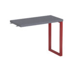 Mesa Complemento Tubolar PE 40 Pandin 90 Cm Grafito e Vermelho